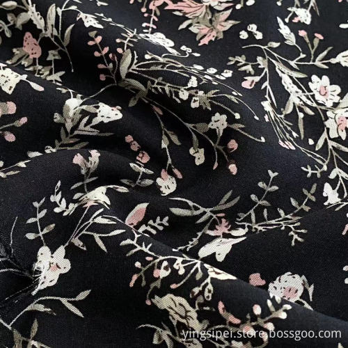 Rayon druckte 100%Viskose -Stoff für Frauenkleidungsstücke